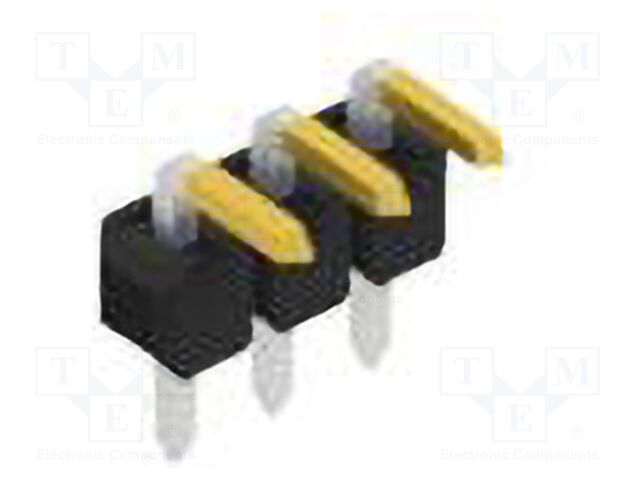 Connector: pin strips; pin header; male; PIN: 3; 2.54mm; THT; 1x3