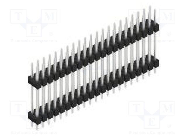 Connector: pin strips; pin header; male; PIN: 42; 2.54mm; THT; 2x21