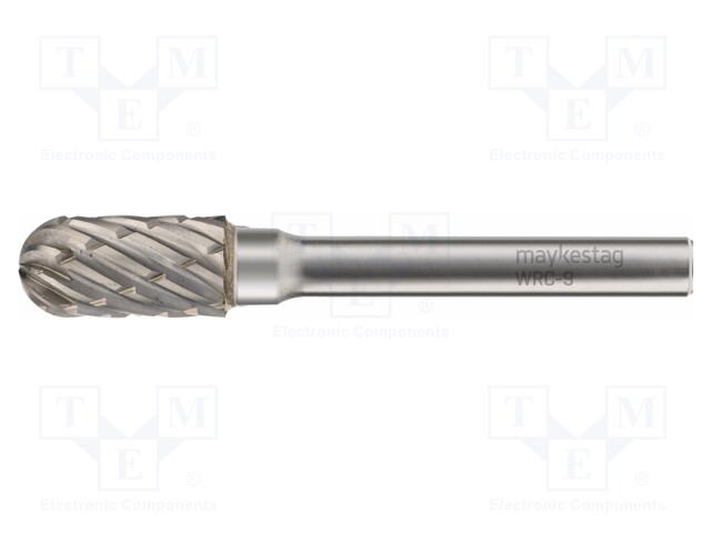 Rotary burr; Ø: 8mm; L: 65mm; metal; Working part len: 20mm; rod 6mm
