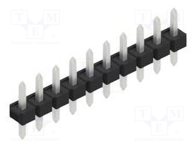 Connector: pin strips; pin header; male; PIN: 10; 2.54mm; THT; 1x10