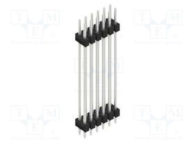 Connector: pin strips; pin header; male; PIN: 12; 2.54mm; THT; 2x6