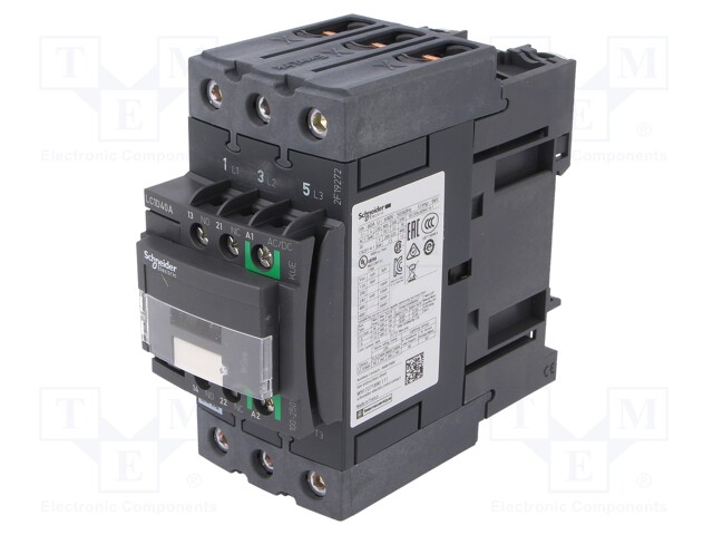 Contactor: 3-pole; NO x3; Auxiliary contacts: NO + NC; 100÷250VAC