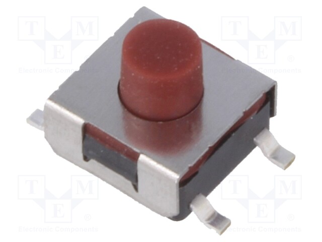 Microswitch TACT; SPST-NO; Pos: 2; 0.05A/12VDC; SMT; none; 1.6N