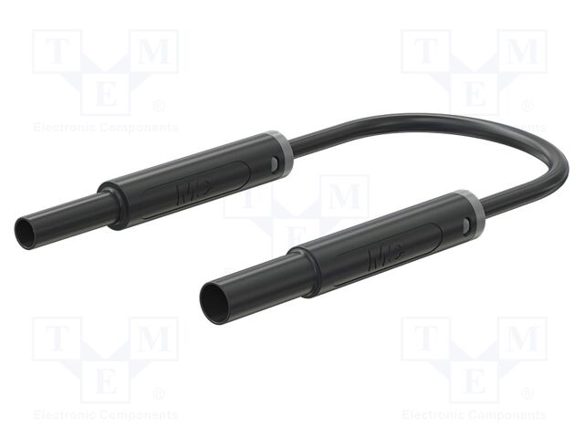 Test lead; 19A; banana socket 4mm,banana plug 4mm; insulated