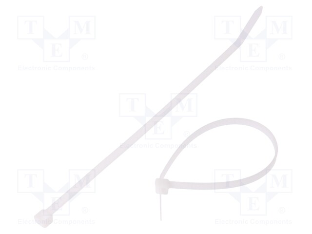 Cable tie; L: 200mm; W: 4.8mm; polyamide; 215N; natural; -40÷85°C