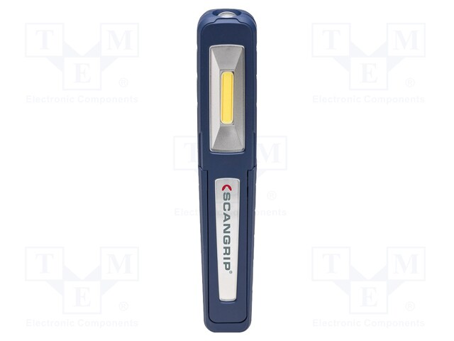 Torch: LED; 4h; L: 155mm; 75/150lm; IP65; 6000K; -10÷40°C; W: 27mm