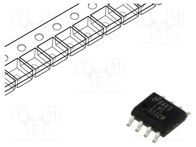 Timer, 3 MHz, 1.5 V to 15 V, SOIC-8