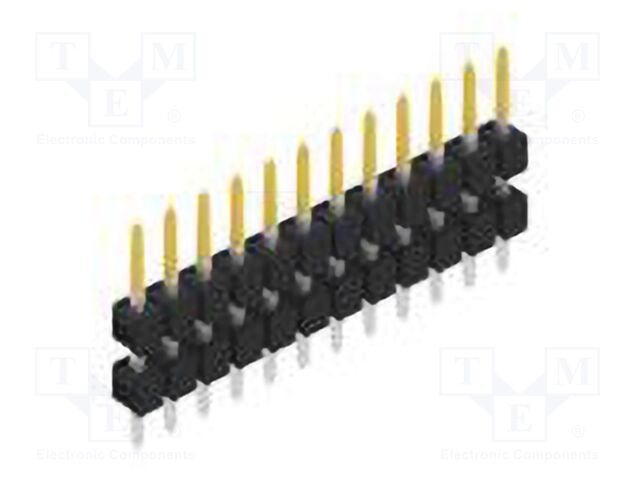 Connector: pin strips; pin header; male; PIN: 12; 2.54mm; THT; 1x12