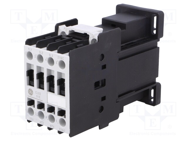 Contactor: 3-pole; NO x3; Auxiliary contacts: NC; 24VDC; 18A; CL