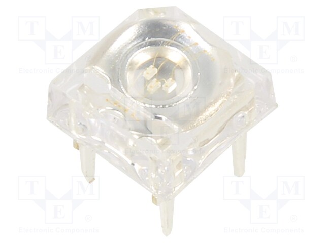 LED Super Flux; 7.62x7.62mm; blue; 120°; Front: convex; 60mA