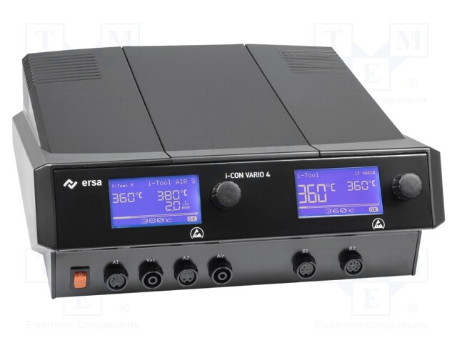 Control unit; digital,with knob; 150÷450°C; Plug: EU; ESD