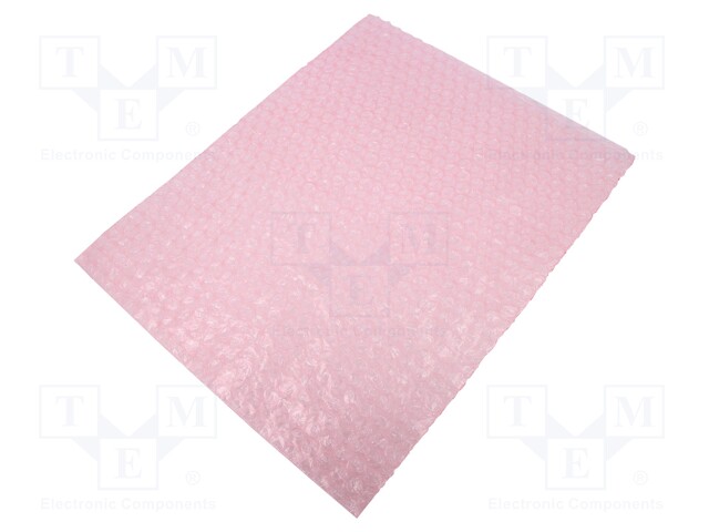 Protection bag; ESD; L: 375mm; W: 300mm; Closing: for welding; pink