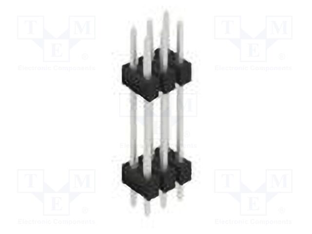 Connector: pin strips; pin header; male; PIN: 6; 2.54mm; THT; 2x3