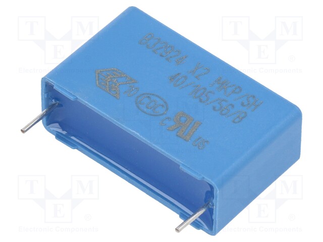 Safety Capacitor, 1 µF, X2, B32924C Series, 305 V, Metallized PP
