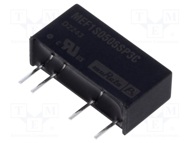 Converter: DC/DC; 1W; Uin: 4.5÷5.5V; Uout: 5VDC; Iout: 200mA; SIP