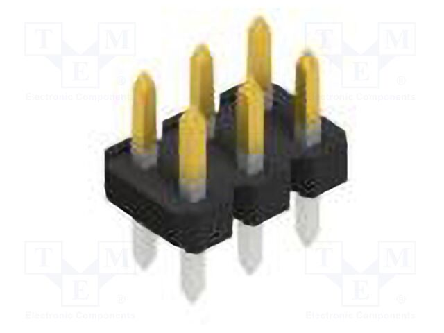Connector: pin strips; pin header; male; PIN: 6; 2.54mm; THT; 2x3