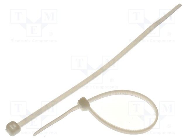 Cable tie; L: 142mm; W: 3.2mm; polyamide; 176.5N; natural; Ømax: 35mm