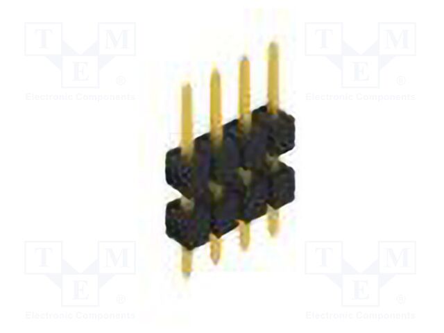 Connector: pin strips; pin header; male; PIN: 4; 2.54mm; THT; 1x4