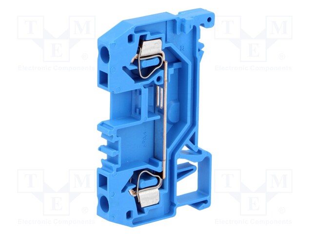 Splice terminal: rail; 0.08÷2.5mm2; ways: 1; terminals: 2; blue