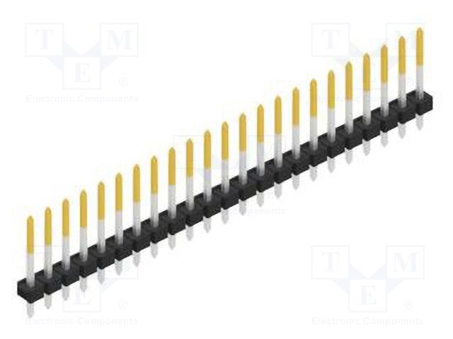 Connector: pin strips; pin header; male; PIN: 23; 2.54mm; THT; 1x23
