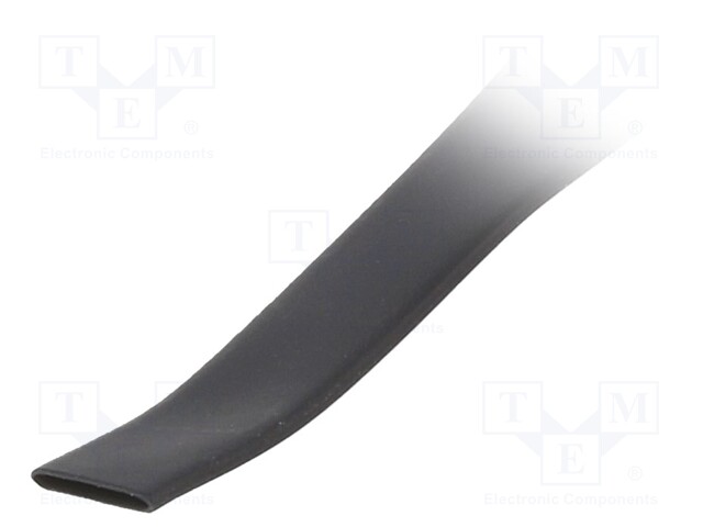 Heat shrink sleeve; polyolefine; black; Temp: -55÷105°C; L: 30m