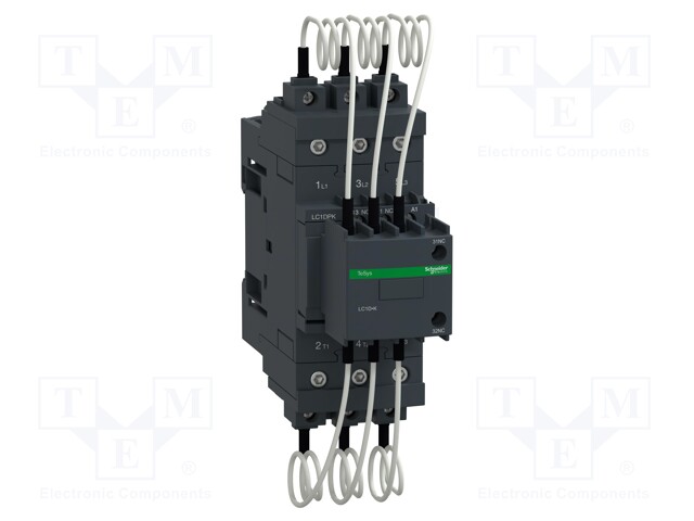 Contactor: 3-pole; NO x3; Auxiliary contacts: NC x2 + NO; 230VAC