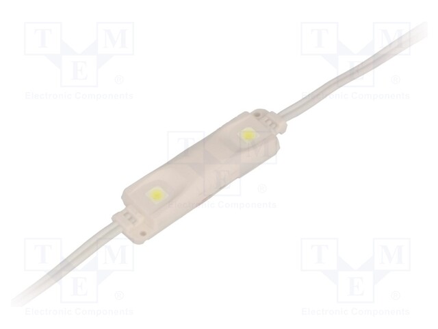 Module: LED; Colour: white; 0.48W; 44(typ)lm; 12VDC; 120°; Case: 5252