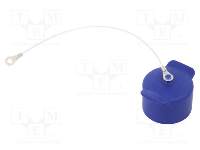 Protection cover; Han F+B; external thread; polypropylene; blue