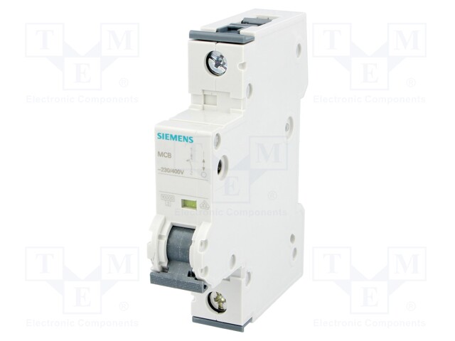 Circuit Breaker, MCB, 5SY4, 1P, 10 kA, 400 V, 1.6 A