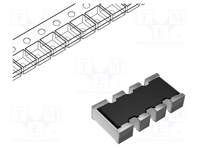 Resistor network: Y; 10kΩ; SMD; No.of resistors: 4; 62.5mW; ±5%