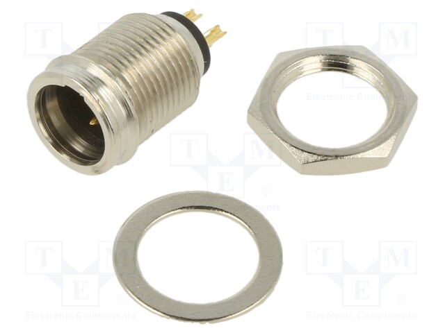 Connector: XLR mini; PIN: 3; male; Enclos.mat: zinc alloy; socket