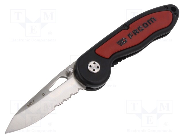 Knife; general purpose; Kind of blade: straight; 186mm; folding