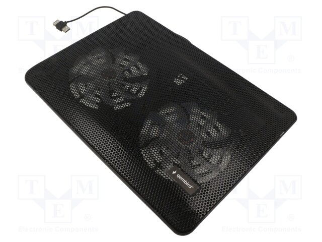 Notebook cooling stand; black; USB A; 0.5m