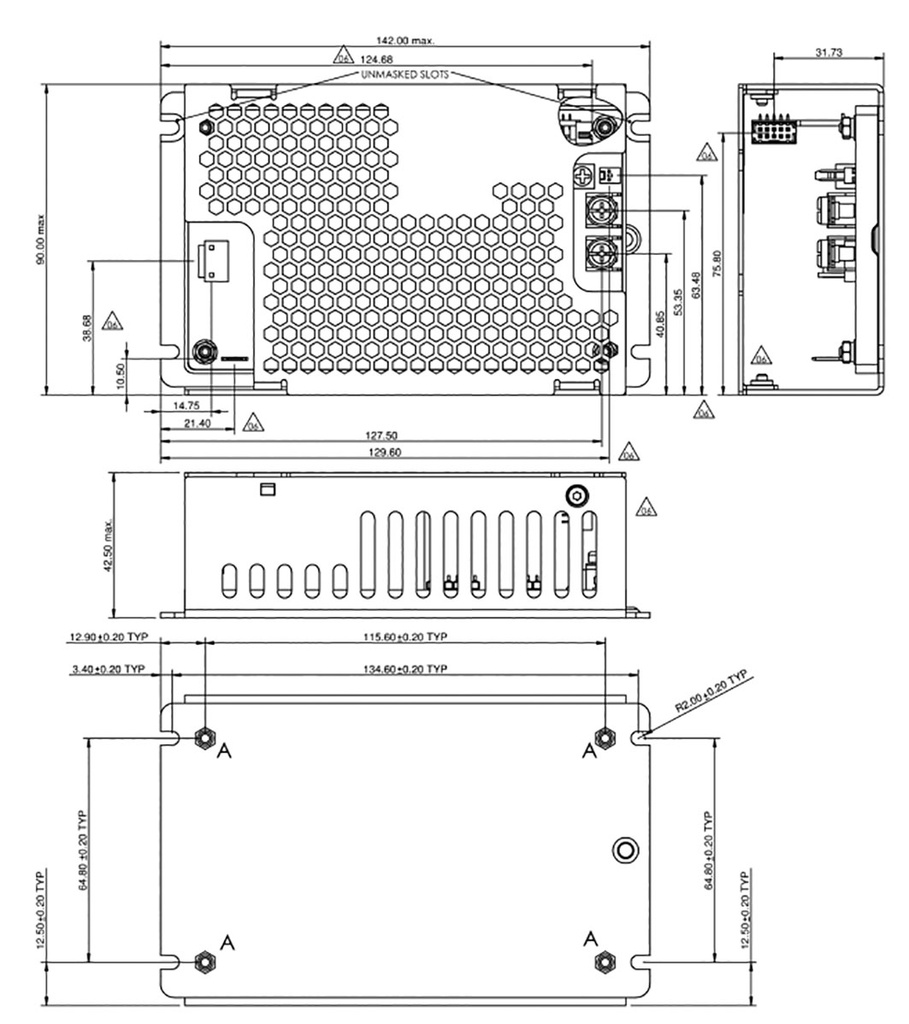 Power supply: switched-mode; open; 250/400W; 85÷265VAC; OUT: 1