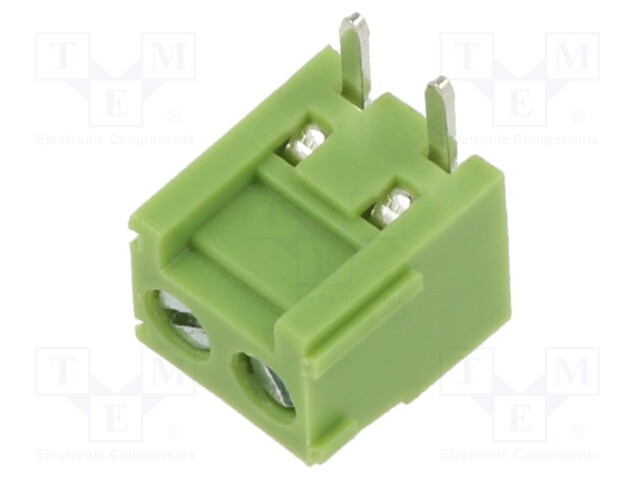 PCB terminal block; straight; 3.81mm; ways: 2; on PCBs; terminal