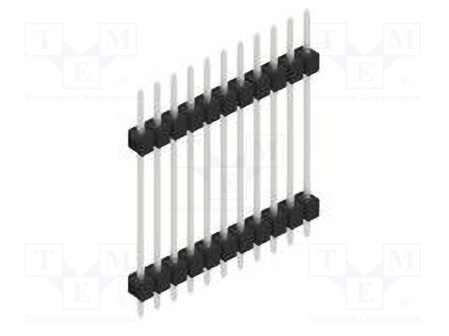 Connector: pin strips; pin header; male; PIN: 11; 2.54mm; THT; 1x11