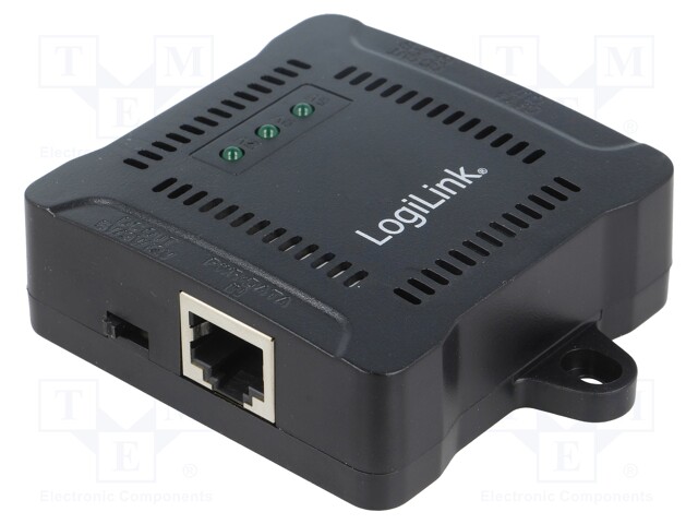 Splitter PoE; PoE (PoE); black; RJ45 socket x2,DC socket x2