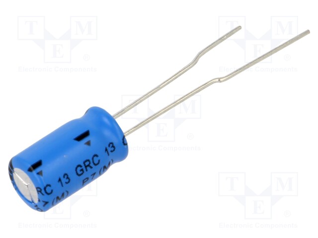Capacitor: electrolytic; THT; 100uF; 25VDC; Pitch: 2.5mm; ±20%