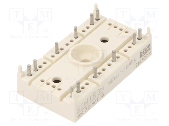 Module: thyristor; opposing x2; 1.6kV; 72A; T63; SEMITOP3; Ifsm: 1kA