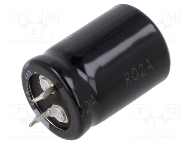 Capacitor: electrolytic; SNAP-IN; 100uF; 400VDC; Ø22x30mm; ±20%