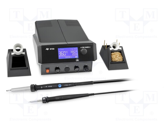 Hot air soldering station; digital,with knob; 150÷450°C; ESD