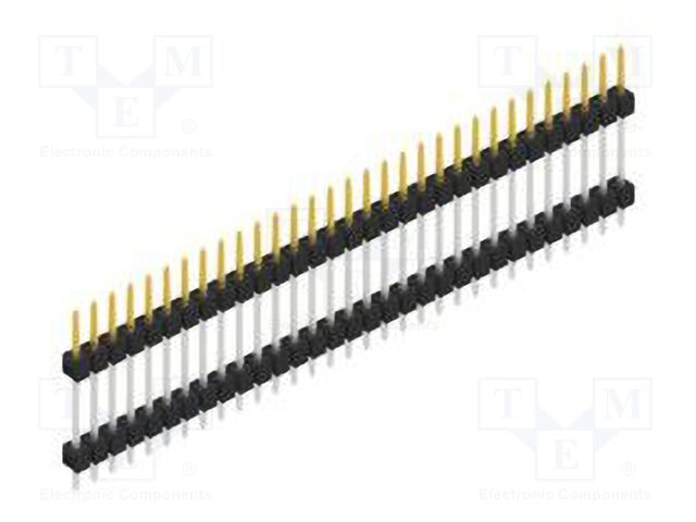 Connector: pin strips; pin header; male; PIN: 31; 2.54mm; THT; 1x31