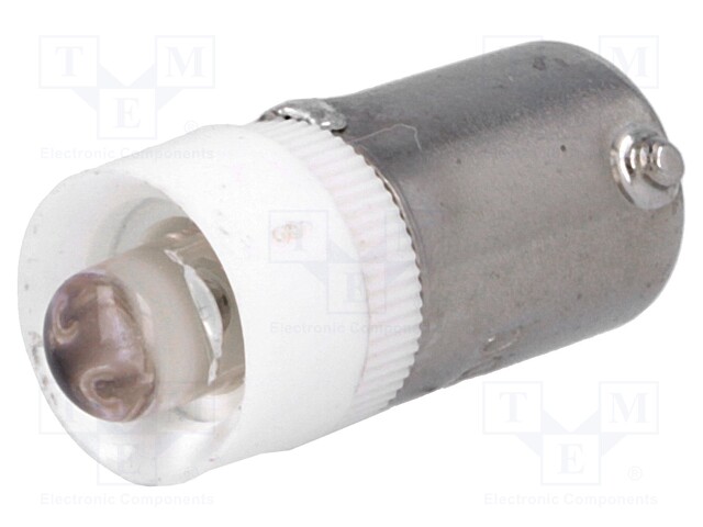 LED lamp; white; BA9S; 6VDC; 6VAC