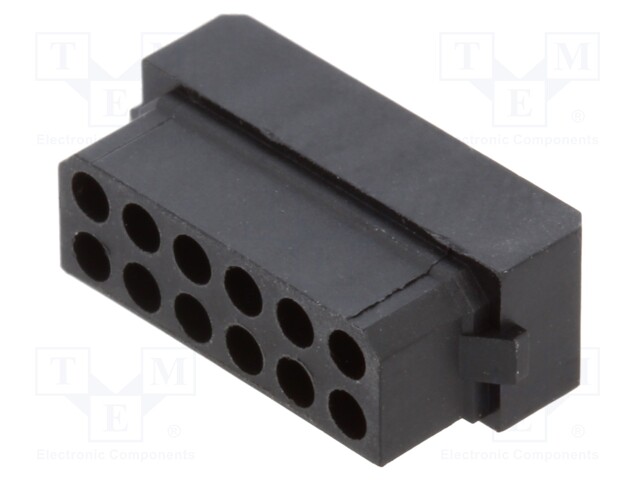 Plug; wire-wire/PCB; female; Datamate L-Tek; 2mm; PIN: 12; crimped