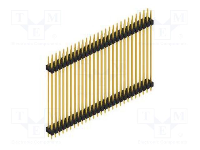 Connector: pin strips; pin header; male; PIN: 54; 2.54mm; THT; 2x27