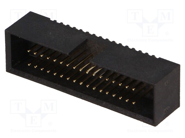 Socket; IDC; male; PIN: 34; straight; THT; gold flash