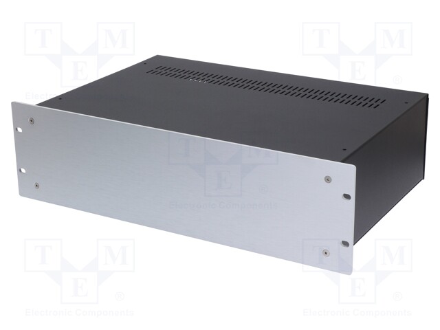 Enclosure: 19" standard; 3U; black; Enclos.mat: steel; Y: 370mm