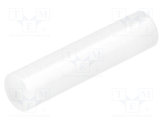 Spacer sleeve; LED; Øout: 5mm; ØLED: 5mm; L: 21mm; natural; UL94V-2