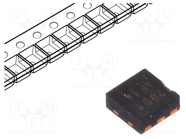 Transistor: P-MOSFET x2; unipolar; -20V; -2A; 730mW; DFN6