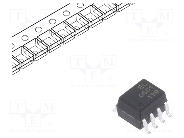 Optocoupler; SMD; Channels: 1; Out: transistor; 3.75kV; 1Mbps; SOP8